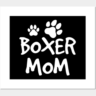 Boxer Mom, Cute Boxer Lover Dog Owner Posters and Art